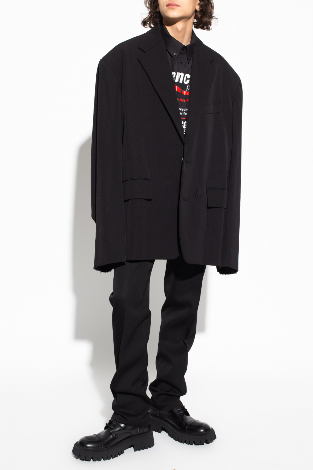 Shirt with logo Balenciaga - SchaferandweinerShops KR Shirt with logo Balenciaga - SchaferandweinerShops KR